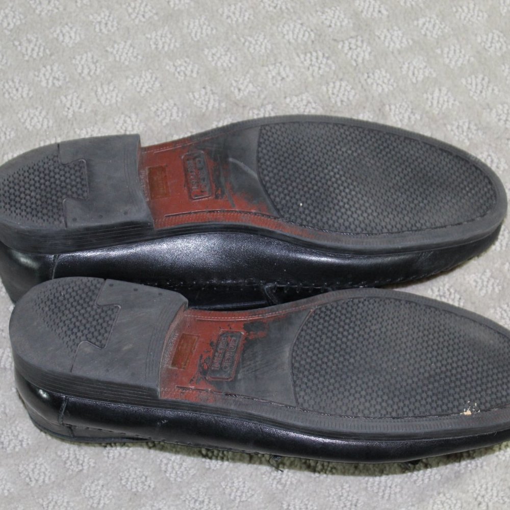 Georgio Brutini Black Men's Kiltie Basket Weave Tassel Loafers Shoes 11 M - Picture 6 of 6